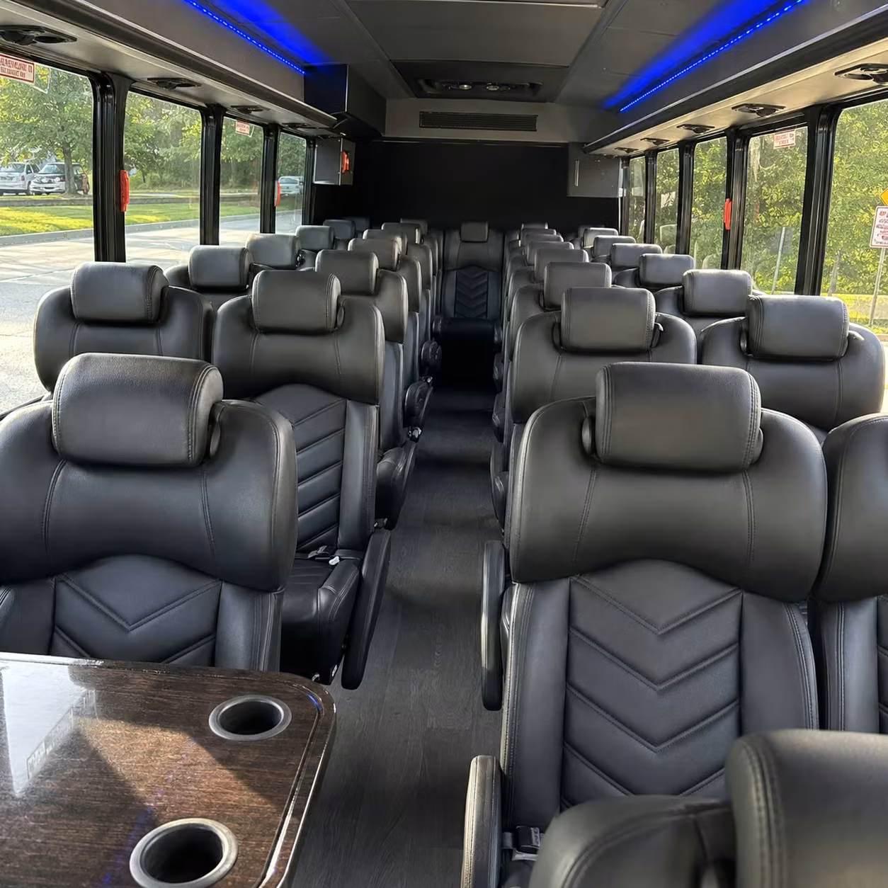 30 passenger minibus inside