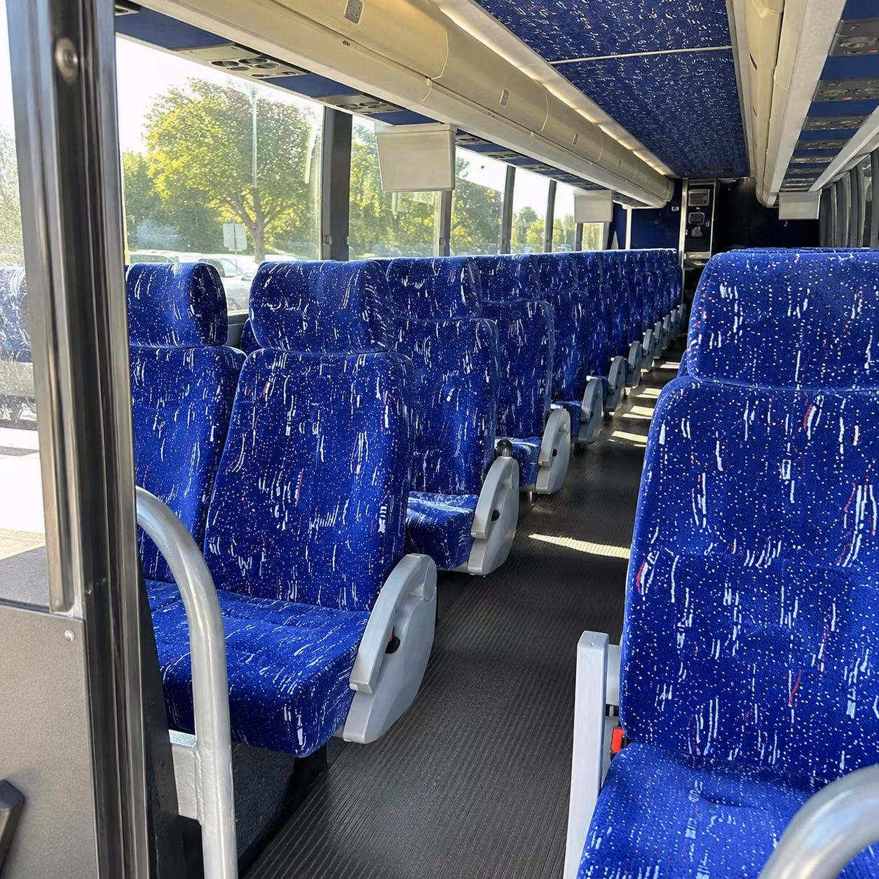 omaha charter bus rental interior