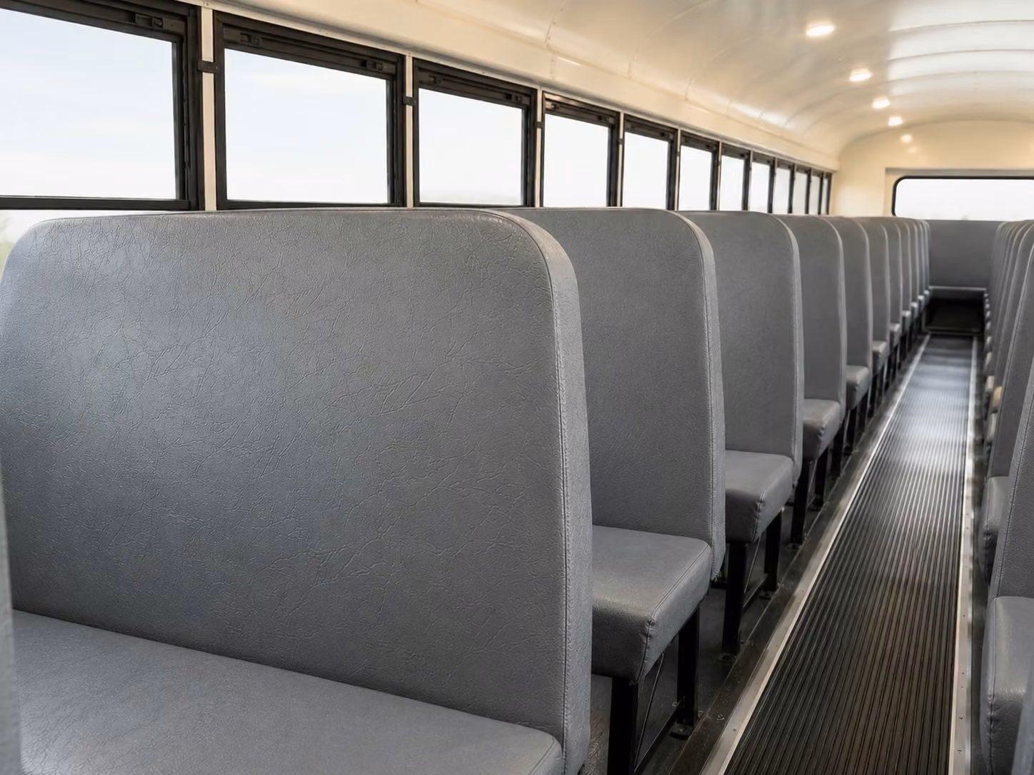school bus inside